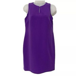 Lauren Ralph Lauren Purple Sleeveless Sheath Dress size 2P Work Career Classic